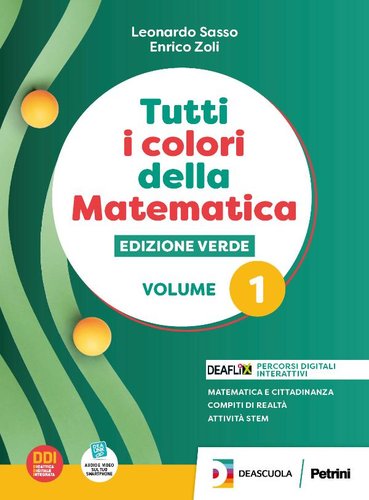 Cover of TUTTI I COLORI DELLA MATEMATICA - EDIZIONE VERDE - PRIMO BIENNIO